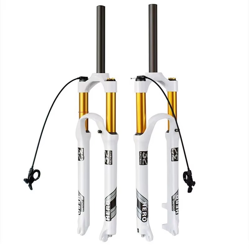 Mtb Fork Air - โช้คอัพหน้าจักรยานแบบลมสำหรับจักรยานเสือภูเขาขนาด 26/27.5/29 นิ้ว น้ำหนักเบาพิเศษ ระยะยุบ 120
