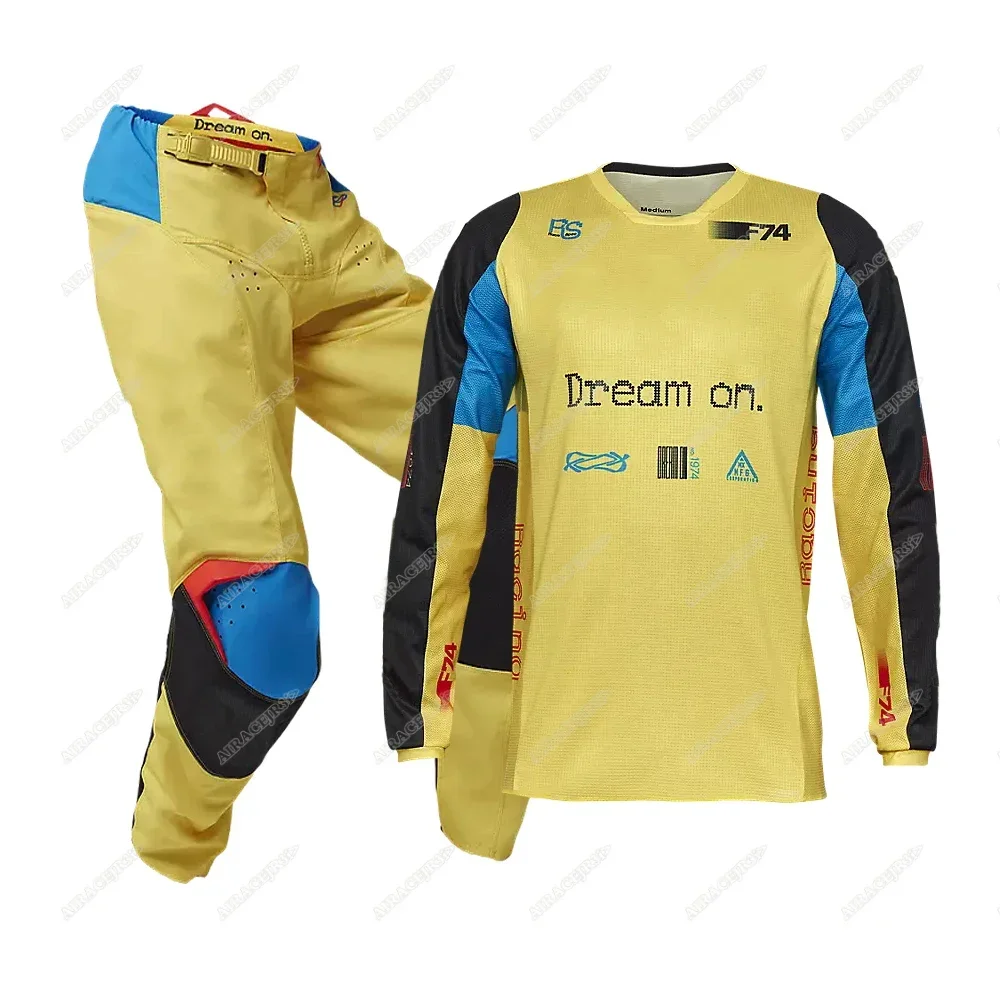Mountain Biking Pants Women - ชุดอุปกรณ์มอเตอร์ครอสสำหรับแข่งรถ ชุดเสื้อและกางเกง Mxfox MTB BMX ชุดป้องกันสำหรับรถวิบาก