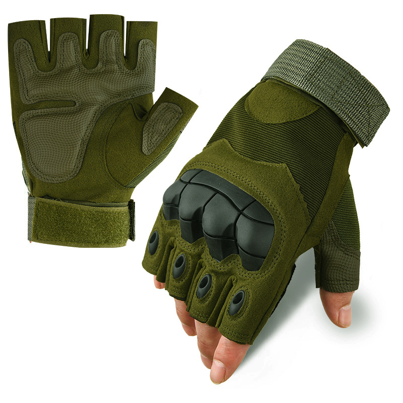 Mountain Biking Gloves Mens - ถุงมือยุทธวิธีกลางแจ้งการฝึกอบรม Racing หัวรถจักรขี่จักรยานอุปกรณ์เสริมผู้ชายผู้หญิงยิง GYM Mountaineering Fingerless
