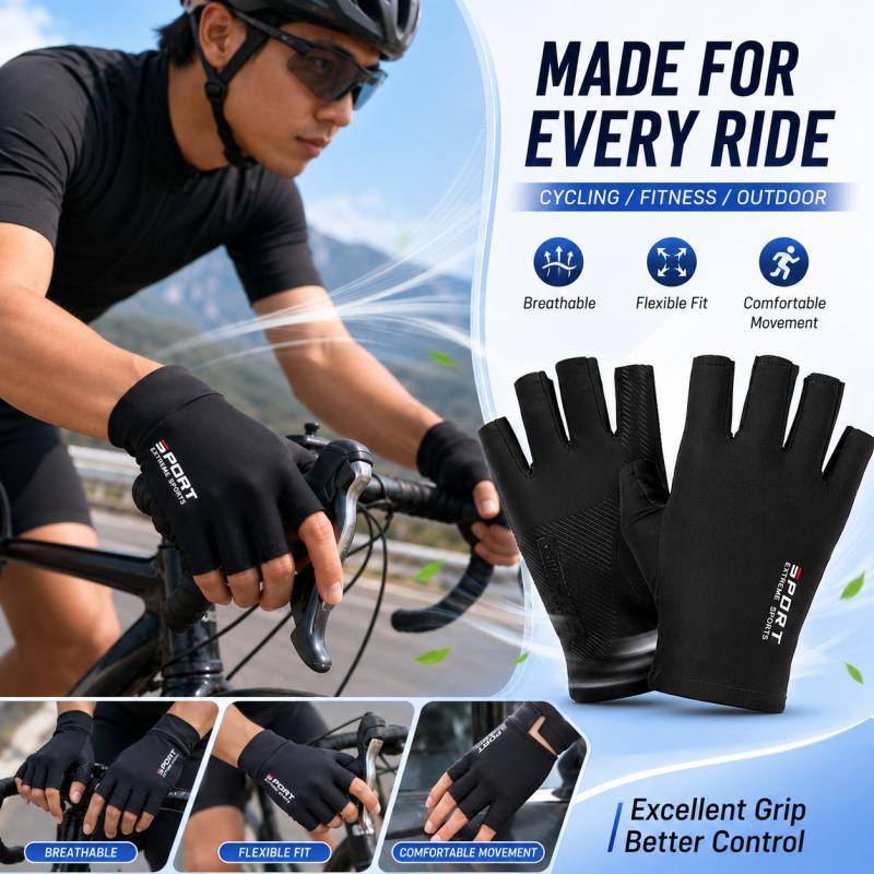 ถุงมือปั่นจักรยานแบบครึ่งนิ้วส - Mountain Biking Gloves Mens บทวิจารณ์และราคา