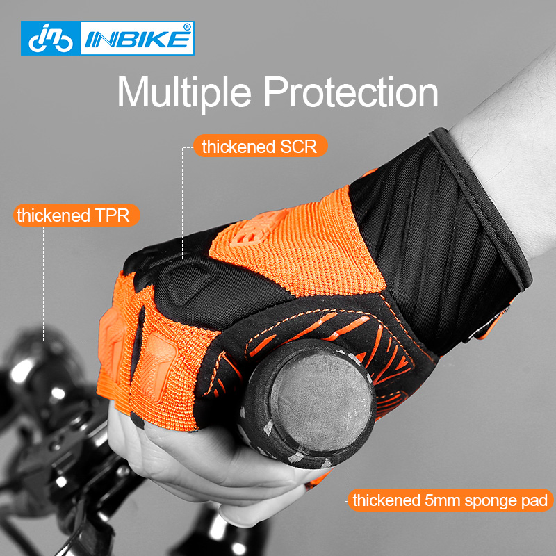 ถุงมือปั่นจักรยานแบบครึ่งนิ้ว  - Mountain Biking Gloves Mens บทวิจารณ์และราคา
