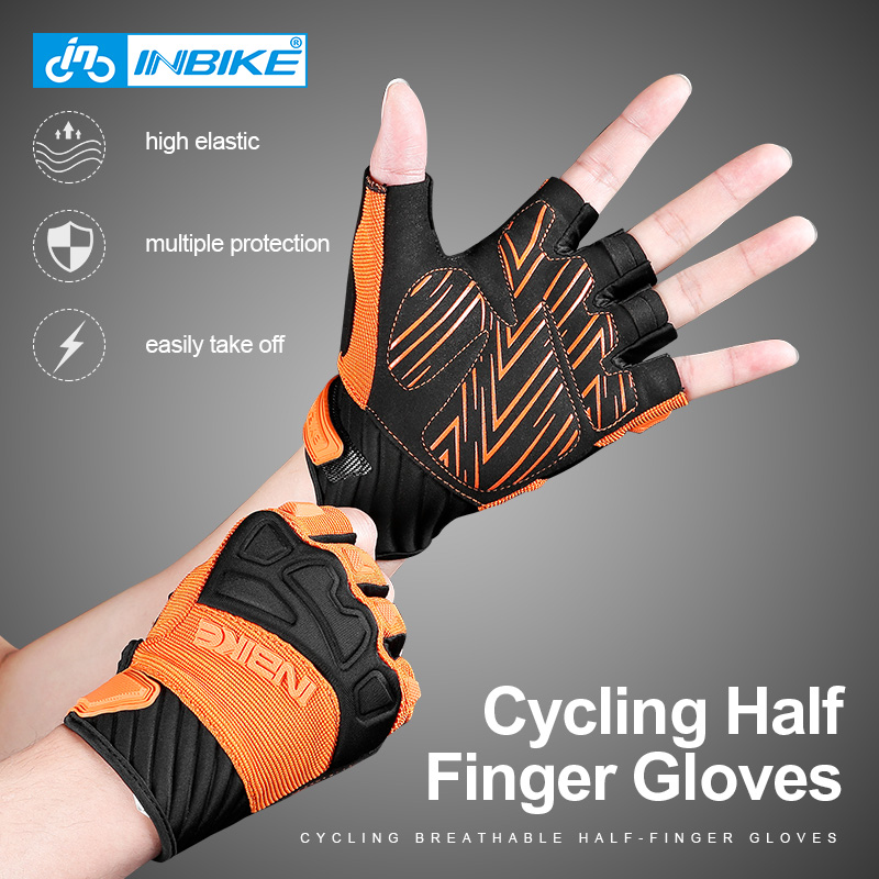 ถุงมือปั่นจักรยานแบบครึ่งนิ้ว  - Mountain Biking Gloves Mens บทวิจารณ์และราคา