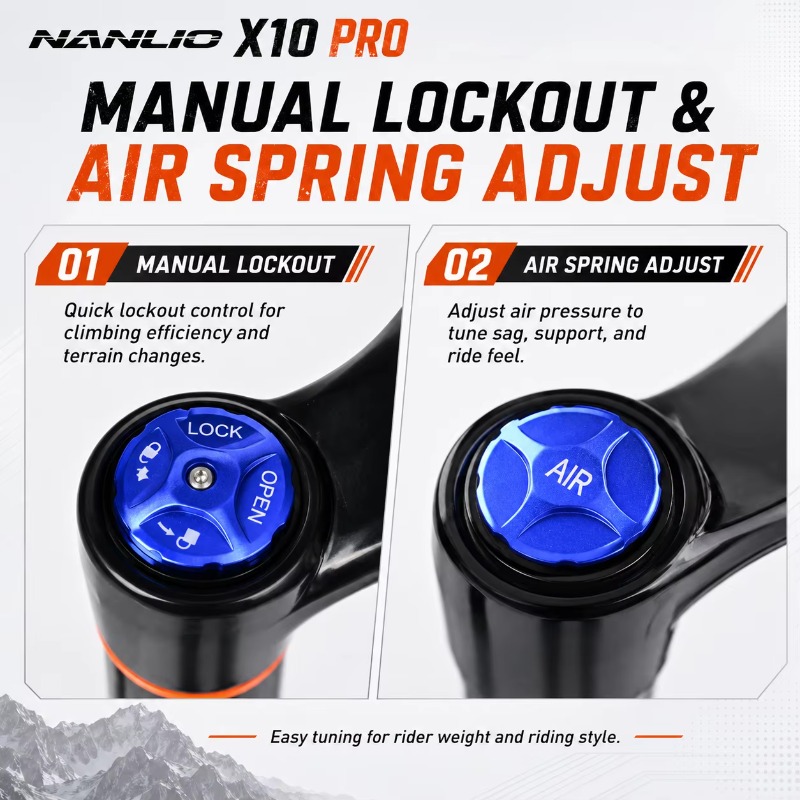 โช้คหน้า X10PRO ความแข็งแกร่งส - Mtb Fork Air บทวิจารณ์และราคา