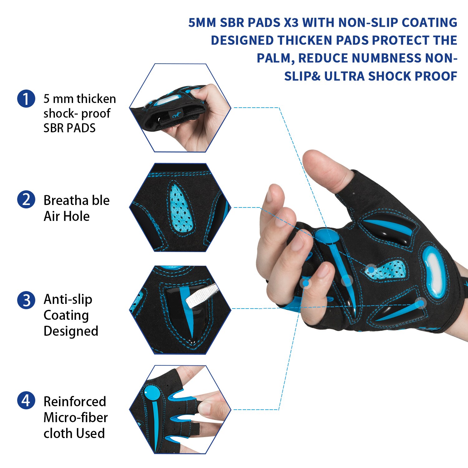 MOREOK ถุงมือขี่จักรยาน,ถุงมือ - Mountain Biking Gloves Mens บทวิจารณ์และราคา