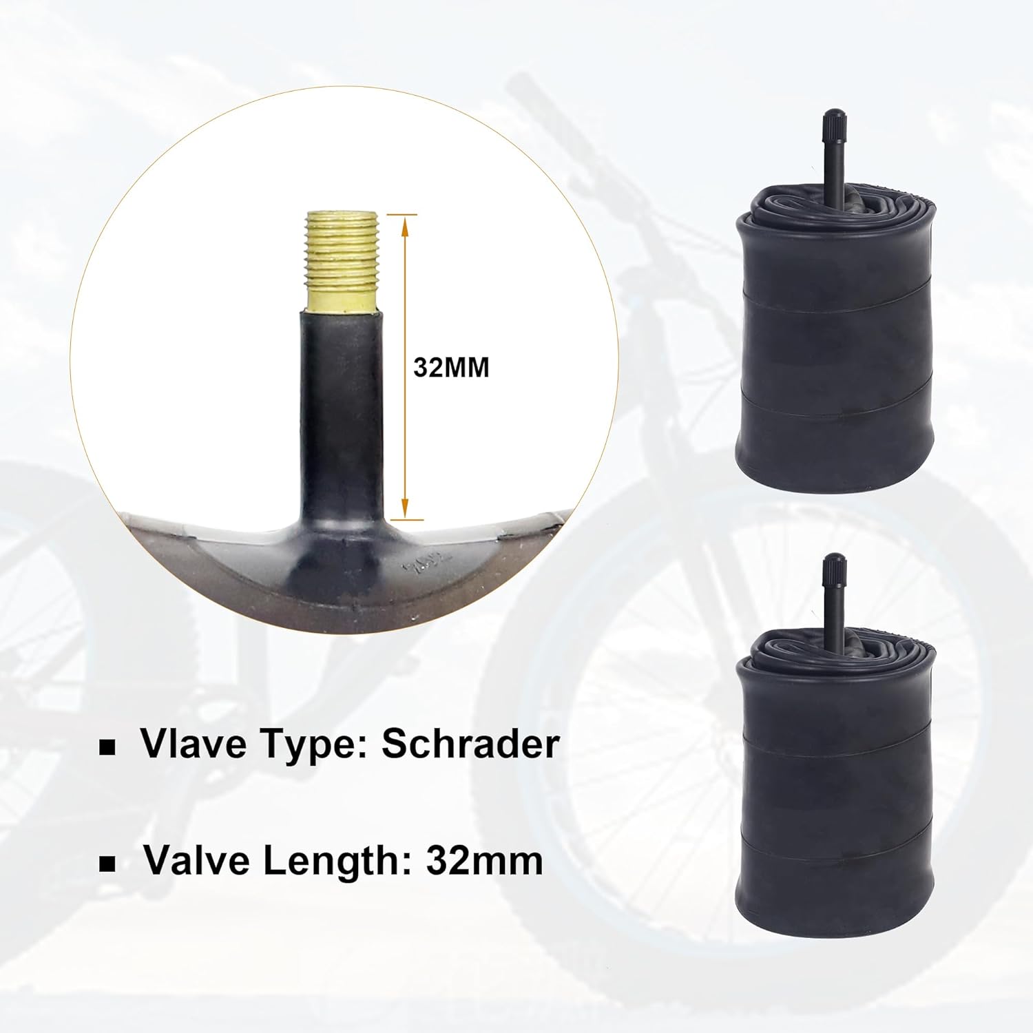 ZUKKA 1 ชิ้นไขมันหลอดด้านใน 20 - Mountain Biking Tube บทวิจารณ์และราคา