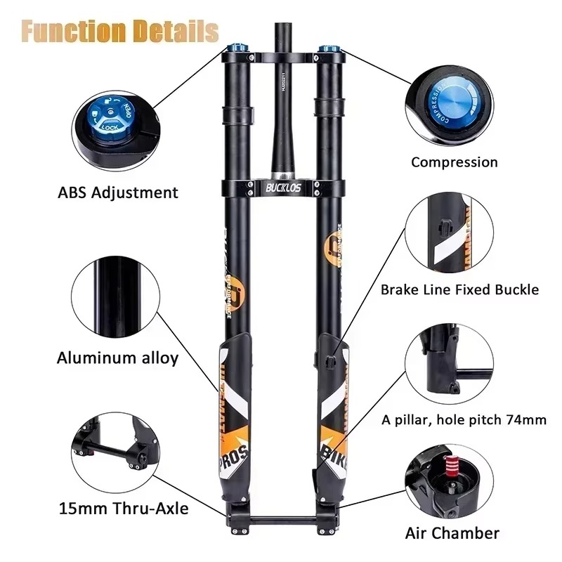 โช้คอัพหน้า BUCKLOS แบบ Air Sp - Mtb Fork Air บทวิจารณ์และราคา