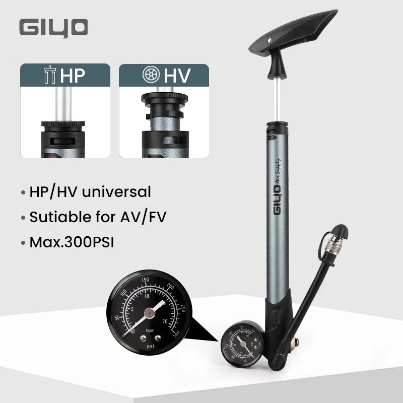 ปั๊มลมจักรยาน Giyo GS-41P 300p - Mtb Fork Air บทวิจารณ์และราคา